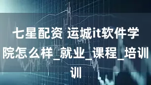 七星配资 运城it软件学院怎么样_就业_课程_培训