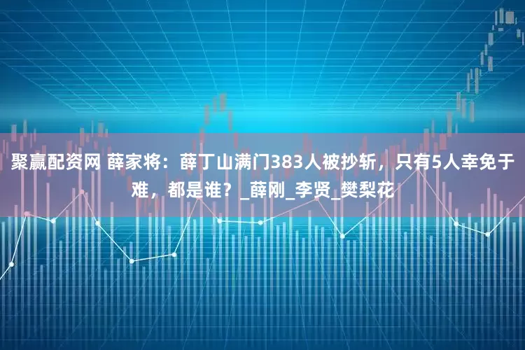 聚赢配资网 薛家将：薛丁山满门383人被抄斩，只有5人幸免于难，都是谁？_薛刚_李贤_樊梨花
