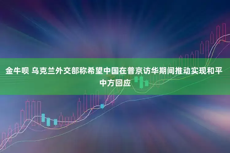 金牛呗 乌克兰外交部称希望中国在普京访华期间推动实现和平 中方回应