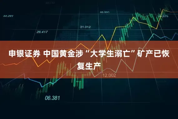 申银证券 中国黄金涉“大学生溺亡”矿产已恢复生产